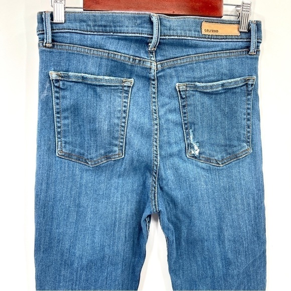 GRLFRND Woman's Medium Wash Distressed Kendal High-Rise Jeans Size 29 - Picture 8 of 13